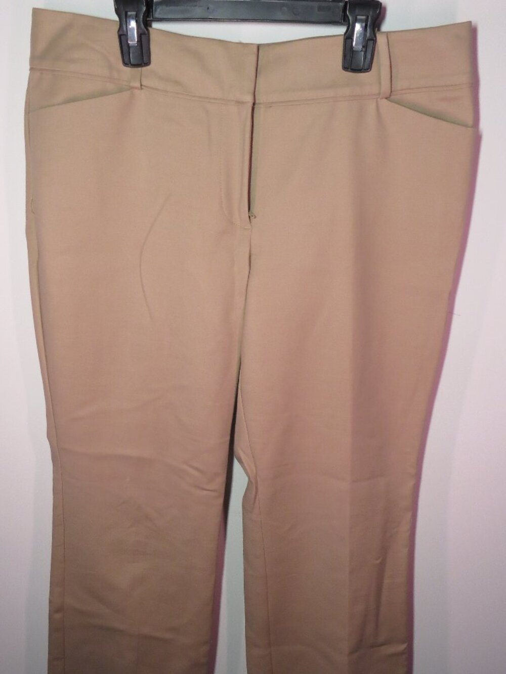 Ann Taylor Petite Curvy Straight Leg Dress Pants Tan Khaki | Women's 10P